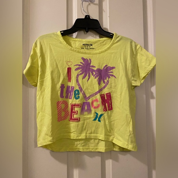 Hurley Other - Hurley Kids girls Yellow Beach Graphic T-Shirt